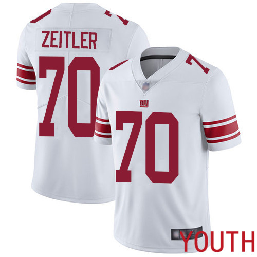 Youth New York Giants #70 Kevin Zeitler White Vapor Untouchable Limited Player Football NFL Jersey->youth nfl jersey->Youth Jersey